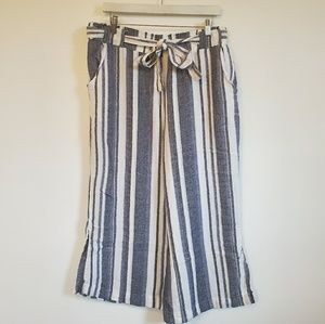 Indigo Rein Striped Fluid Pants